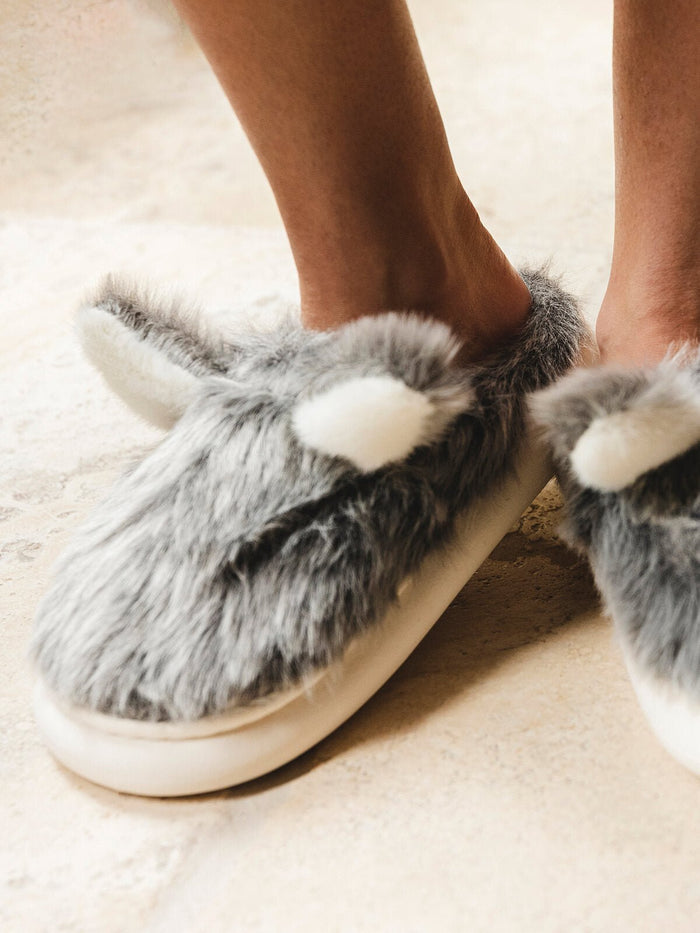 Wolf Slippers - Millie + Moose
