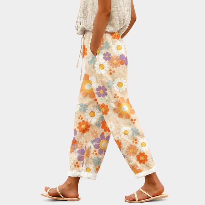 Women's Floral Print Pants