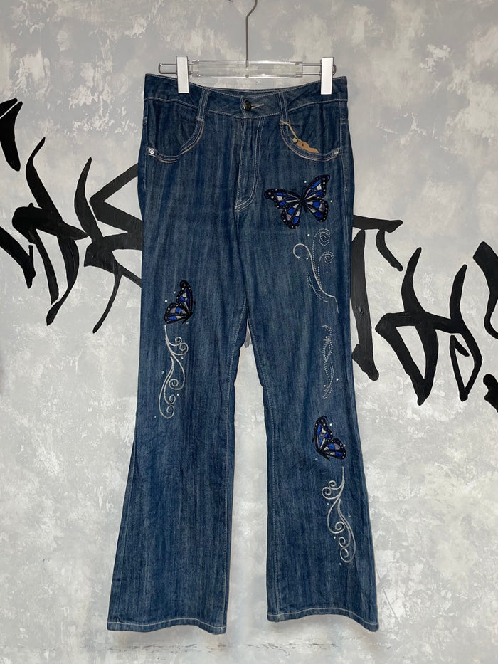 Y2K Low-Wise Flared Jeans 28”
