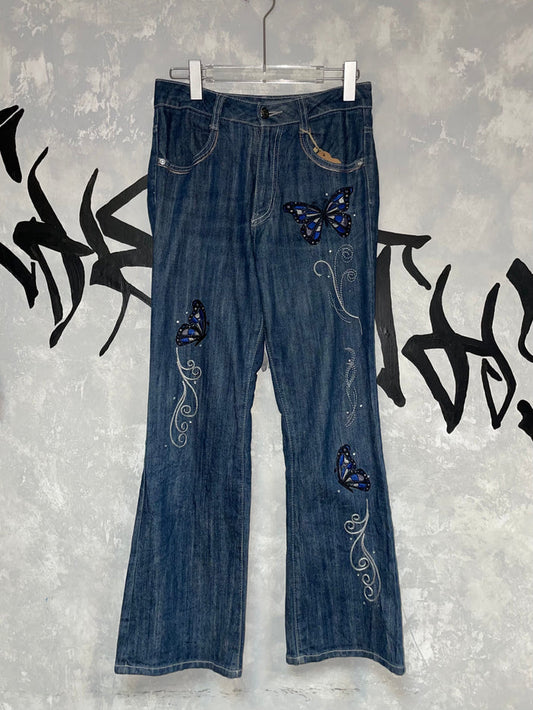 Y2K Low-Wise Flared Jeans 28”