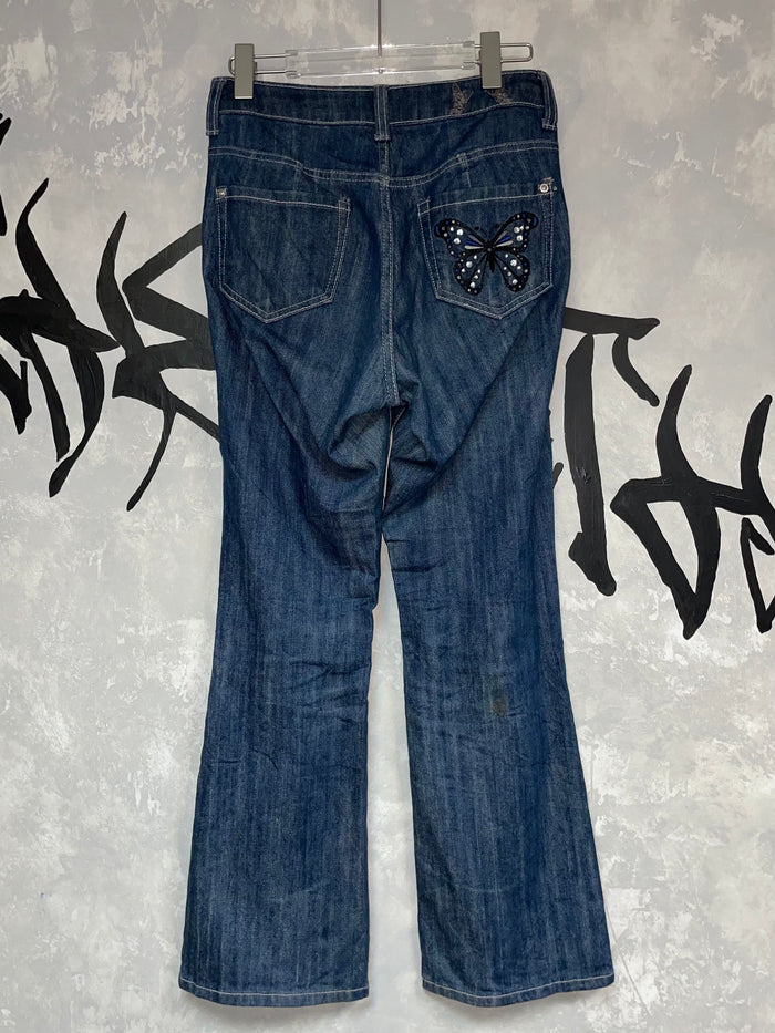 Y2K Low-Wise Flared Jeans 28”