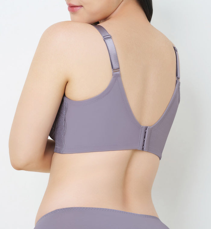 Young Simply Sculpt Blossom Wired Padded Bra - GREY SHADOW